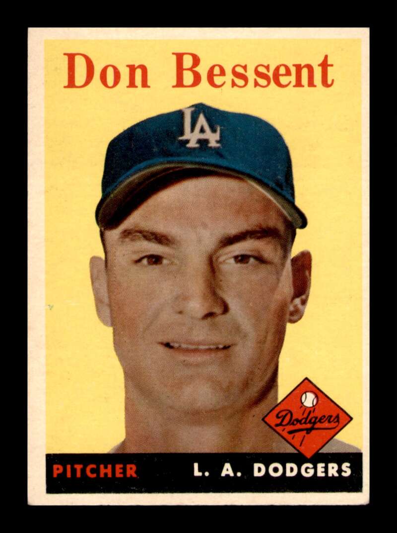 Load image into Gallery viewer, 1958 Topps Don Bessent #401 Set Break Los Angeles Dodgers Image 1
