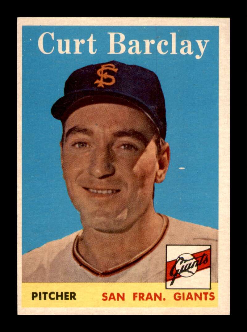 Load image into Gallery viewer, 1958 Topps Curt Barclay #21 Set Break San Francisco Giants Image 1
