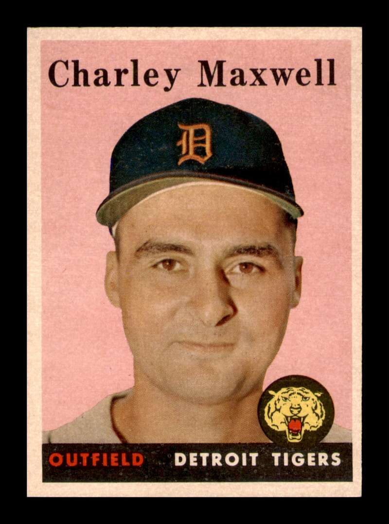 Load image into Gallery viewer, 1958 Topps Charley Maxwell #380 Set Break Detroit Tigers Image 1
