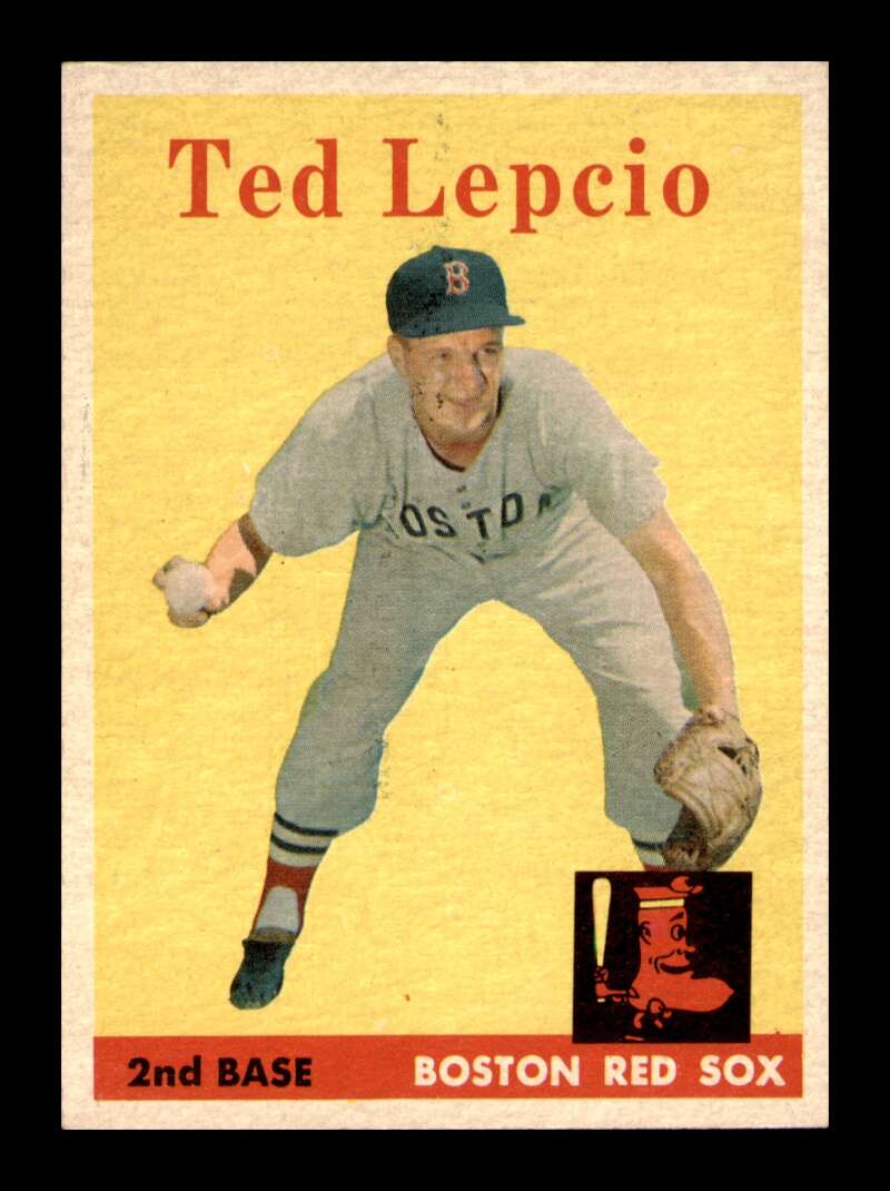 Load image into Gallery viewer, 1958 Topps Ted Lepcio #29 Set Break Boston Red Sox Image 1
