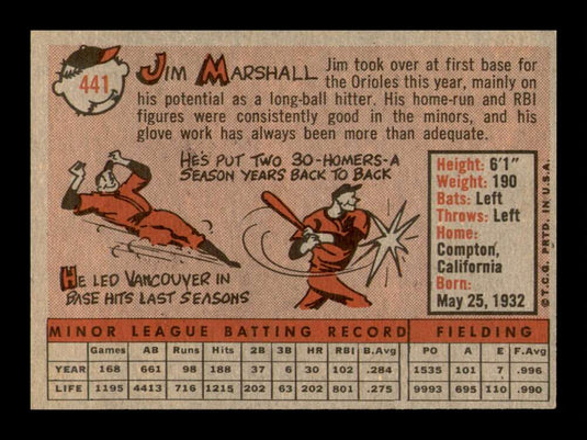 1958 Topps Jim Marshall 