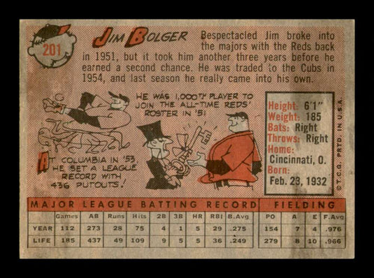 1958 Topps Jim Bolger