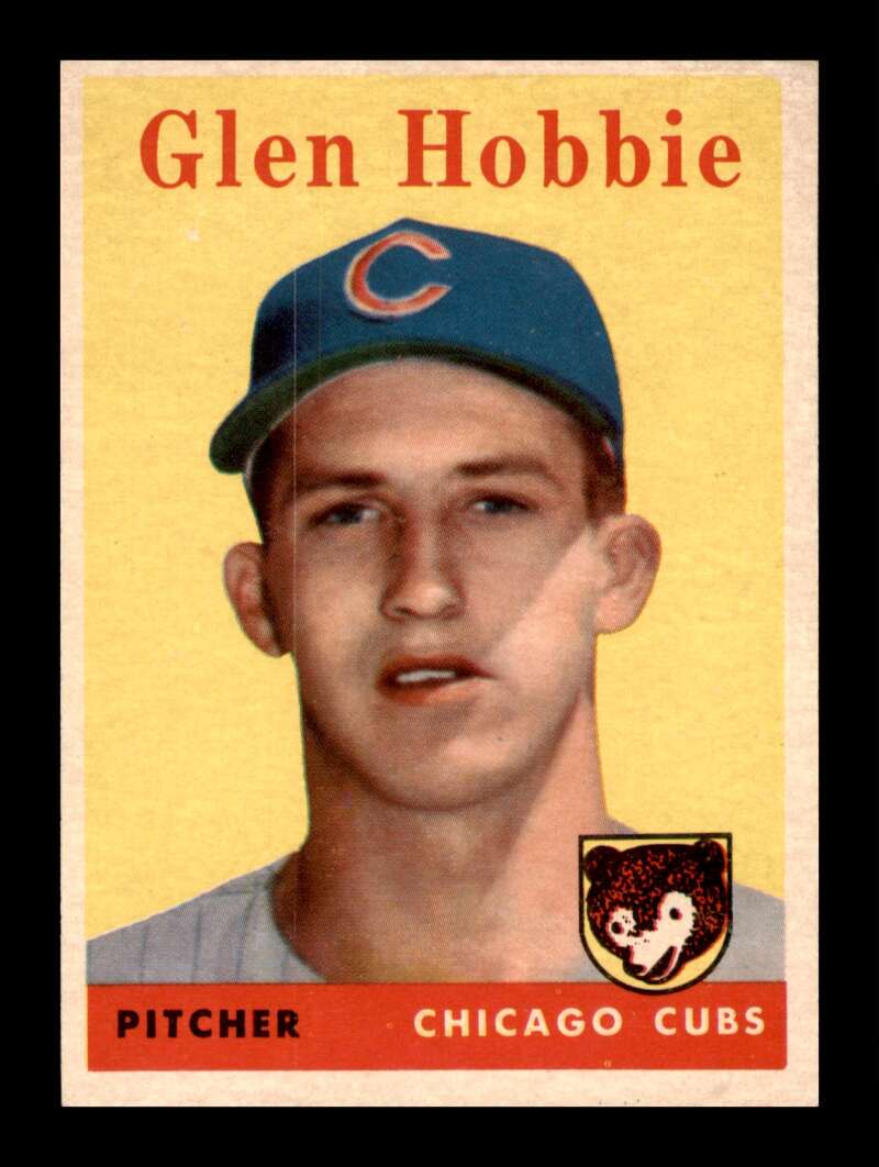 Load image into Gallery viewer, 1958 Topps Glen Hobbie #467 Rookie RC Set Break Chicago Cubs Image 1
