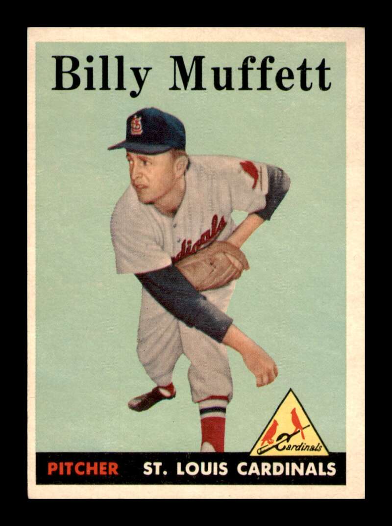 Load image into Gallery viewer, 1958 Topps Billy Muffett #143 Rookie RC Set Break St. Louis Cardinals Image 1
