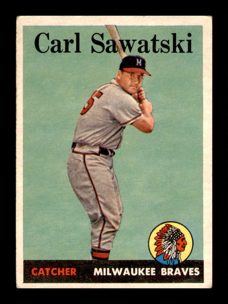 Load image into Gallery viewer, 1958 Topps Carl Sawatski #234 Set Break Milwaukee Braves Image 1
