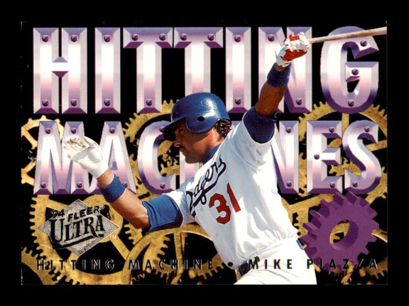 Load image into Gallery viewer, 1994 Fleer Ultra Hitting Machines Mike Piazza #9 Los Angeles Dodgers Image 1
