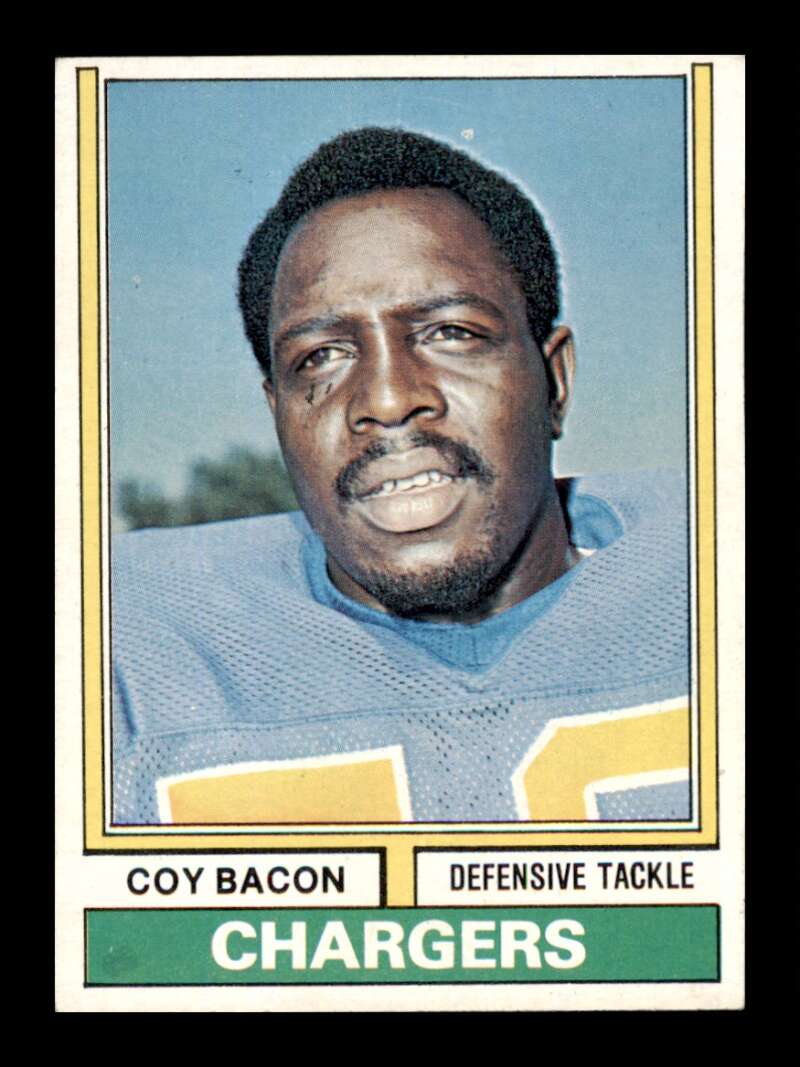 Load image into Gallery viewer, 1974 Topps Coy Bacon #20 San Diego Chargers Image 1
