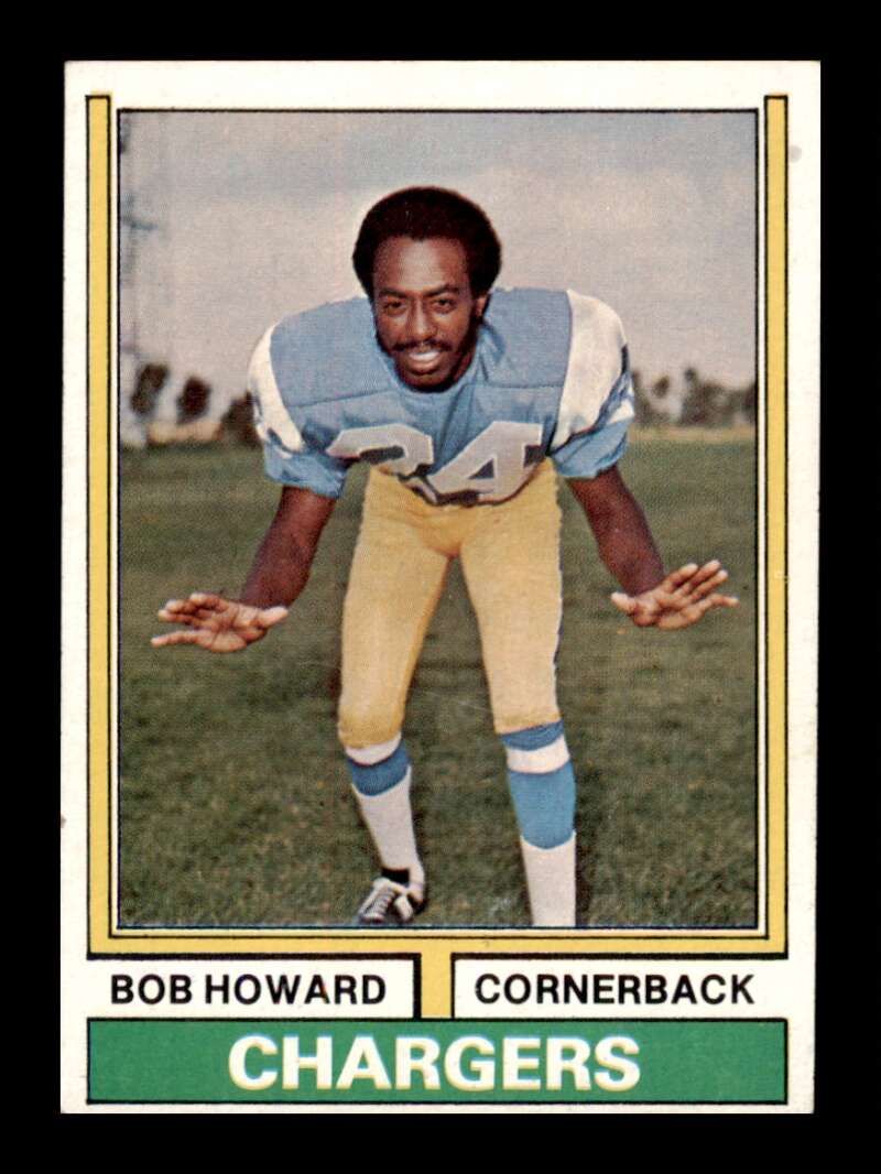 Load image into Gallery viewer, 1974 Topps Bob Howard #483 Rookie RC San Diego Chargers Image 1
