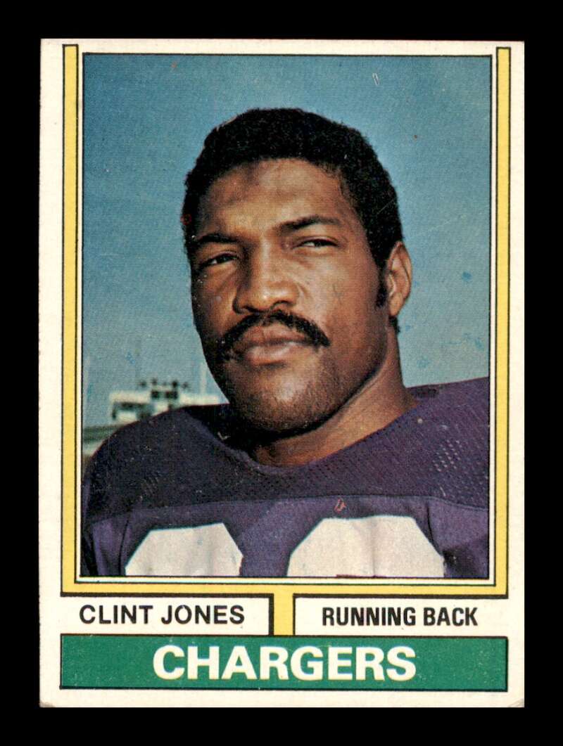 Load image into Gallery viewer, 1974 Topps Clint Jones #254 San Diego Chargers Image 1
