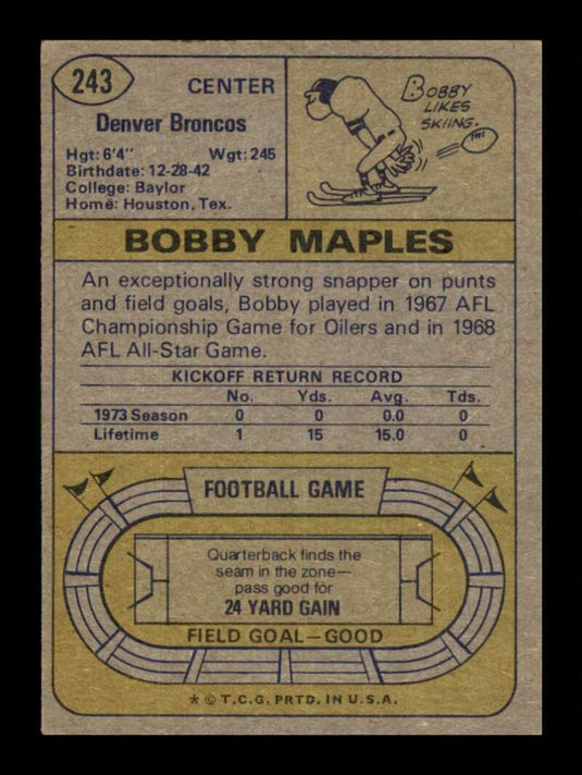 1974 Topps Bobby Maples