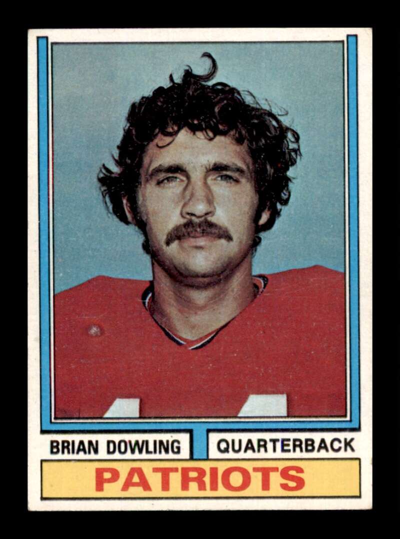 Load image into Gallery viewer, 1974 Topps Brian Dowling #357 Rookie RC New England Patriots Image 1
