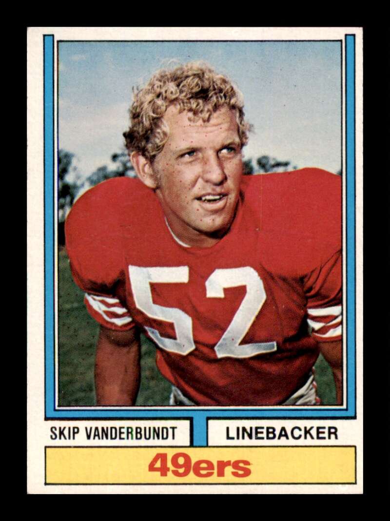 Load image into Gallery viewer, 1974 Topps Skip Vanderbundt #352 San Francisco 49ers Image 1
