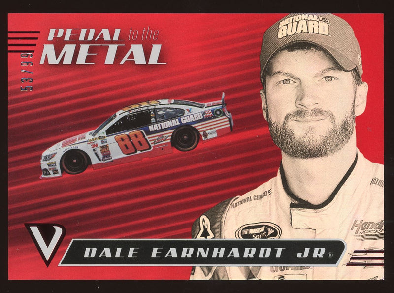 Load image into Gallery viewer, 2021 Panini Chronicles Black Pedal To The Metal Red Dale Earnhardt Jr #13 SP /99 Image 1
