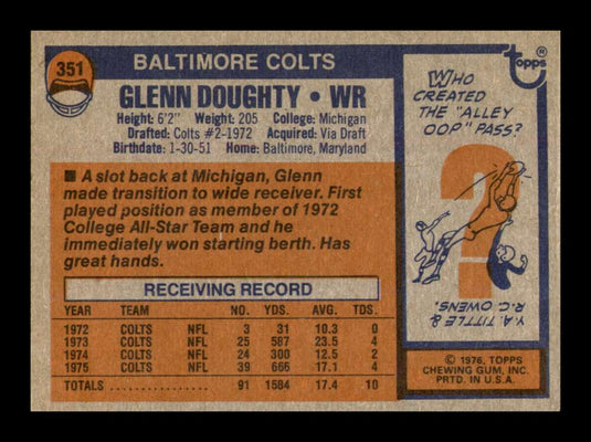 1976 Topps Glenn Doughty 