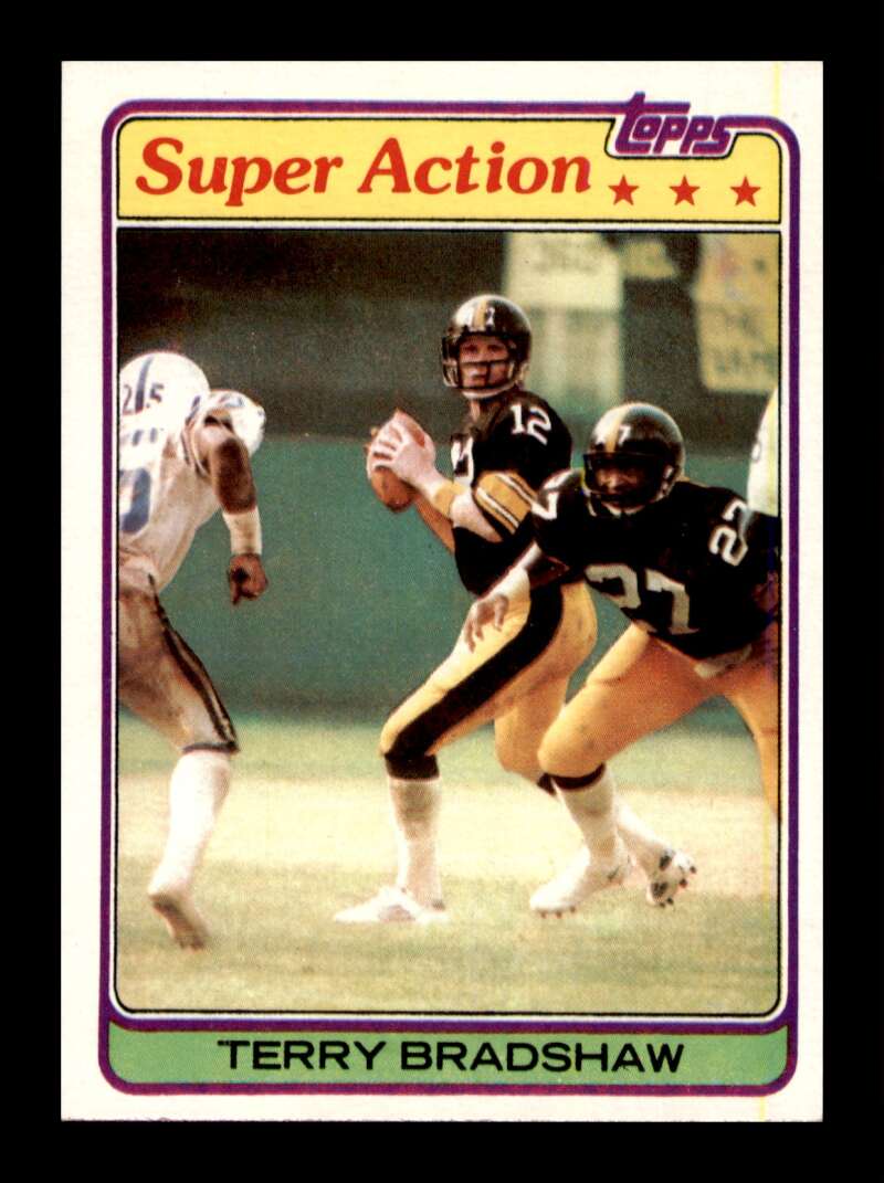 Load image into Gallery viewer, 1981 Topps Terry Bradshaw #88 Super Action Pittsburgh Steelers Image 1
