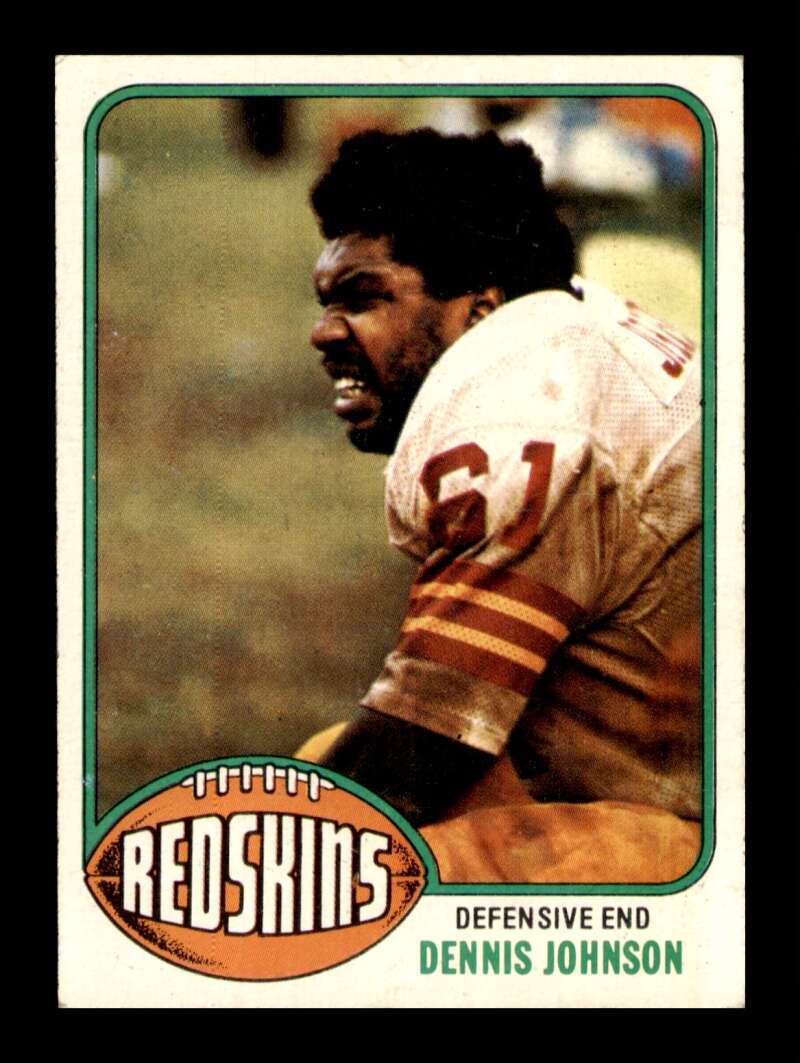 Load image into Gallery viewer, 1976 Topps Dennis Johnson #523 Rookie RC Washington Redskins Image 1
