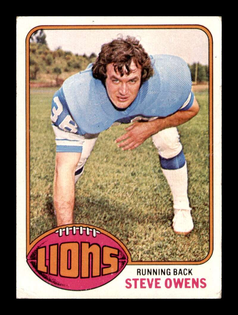 Load image into Gallery viewer, 1976 Topps Steve Owens #508 Detroit Lions Image 1
