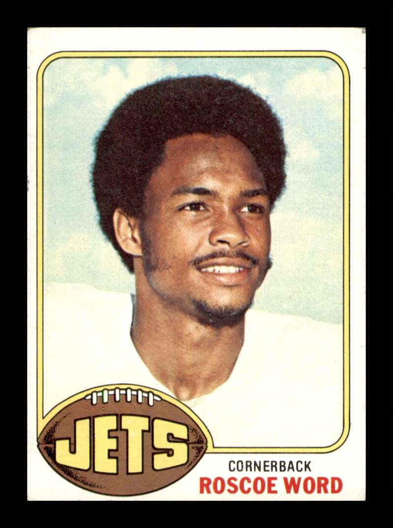 Load image into Gallery viewer, 1976 Topps Roscoe Word #488 Rookie RC New York Jets Image 1
