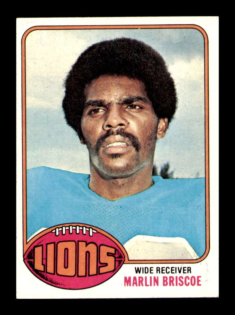 Load image into Gallery viewer, 1976 Topps Marlin Briscoe #484 Detroit Lions Image 1
