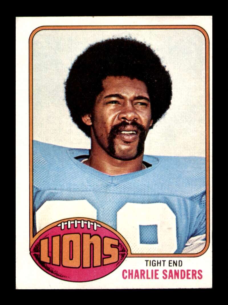 Load image into Gallery viewer, 1976 Topps Charlie Sanders #265 Detroit Lions Image 1
