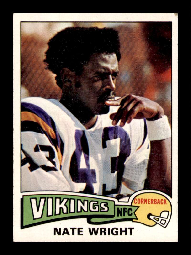 Load image into Gallery viewer, 1975 Topps Nate Wright #130 Rookie RC Minnesota Vikings Image 1
