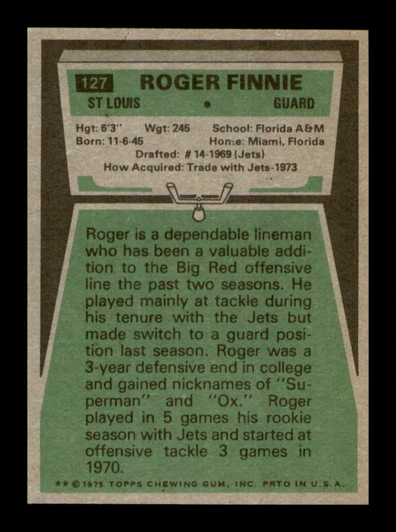 Load image into Gallery viewer, 1975 Topps Roger Finnie #127 St. Louis Cardinals Image 2
