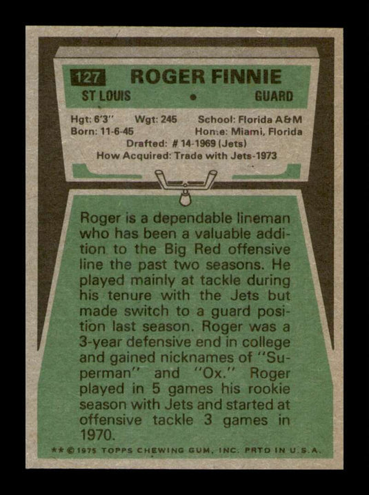 1975 Topps Roger Finnie