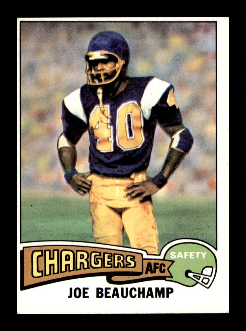 Load image into Gallery viewer, 1975 Topps Joe Beauchamp #124 San Diego Chargers Image 1
