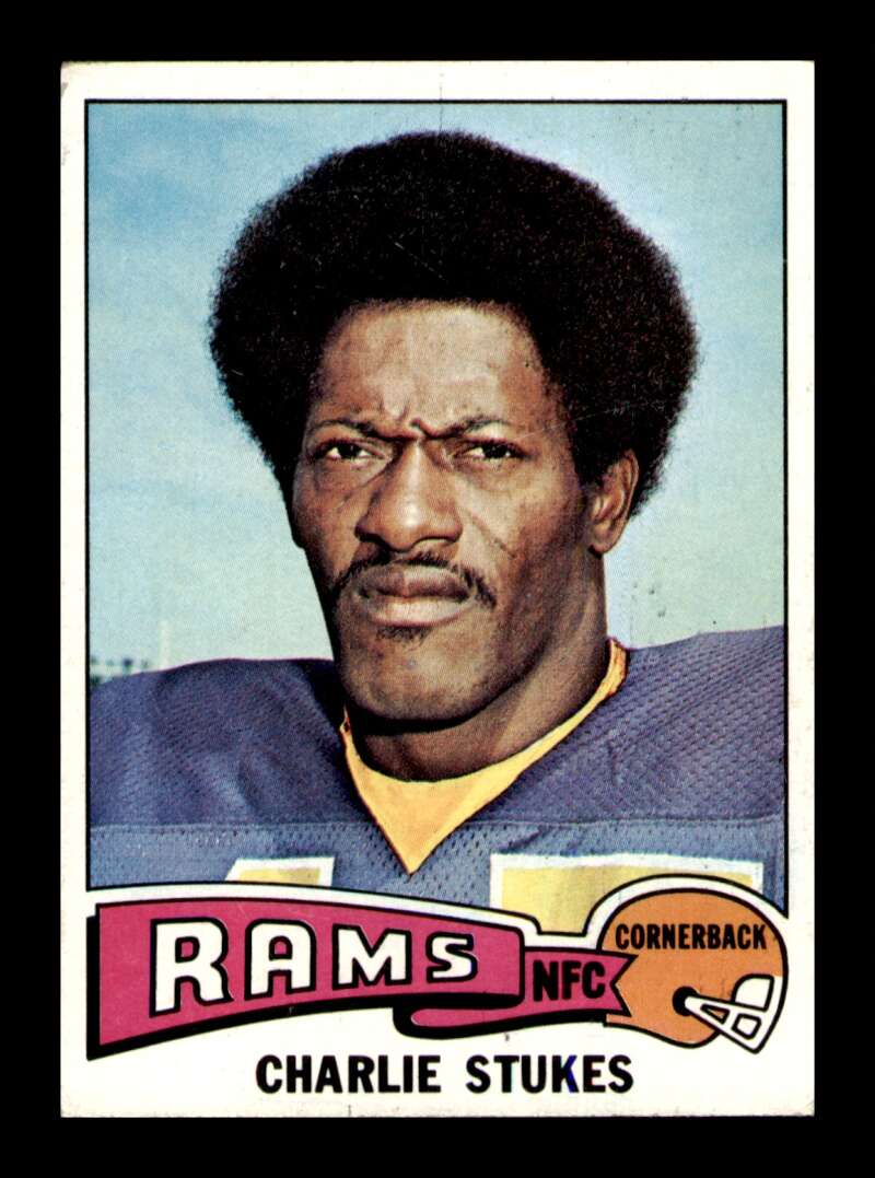 Load image into Gallery viewer, 1975 Topps Charlie Stukes #66 Los Angeles Rams Image 1
