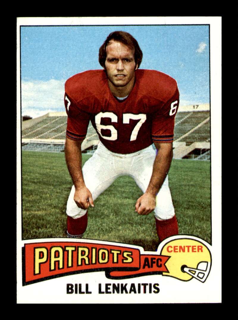 Load image into Gallery viewer, 1975 Topps Bill Lenkaitis #61 New England Patriots Image 1
