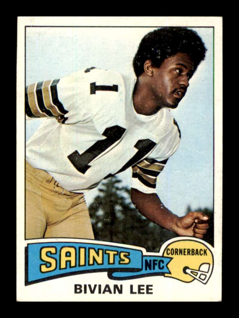 Load image into Gallery viewer, 1975 Topps Bivian Lee #47 New Orleans Saints Image 1
