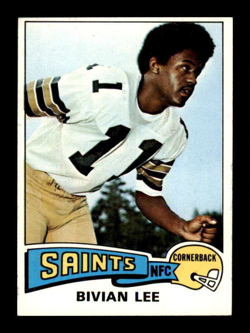 Load image into Gallery viewer, 1975 Topps Bivian Lee #47 New Orleans Saints Image 1
