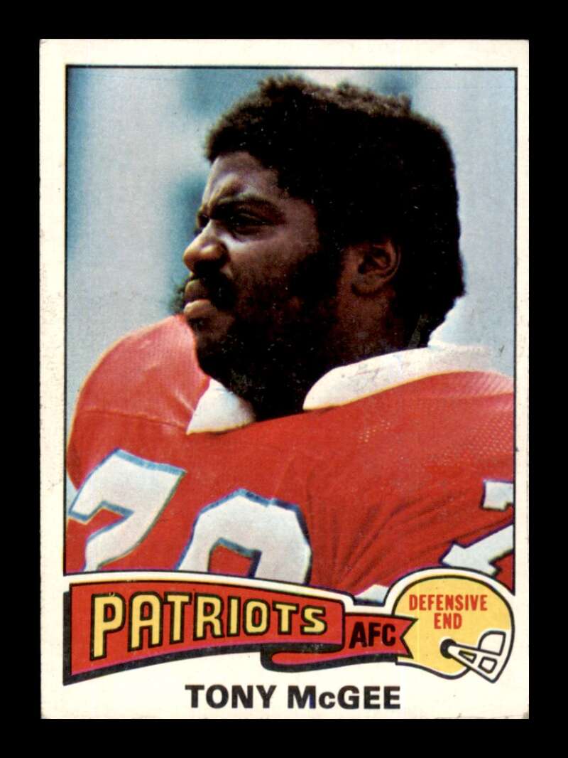 Load image into Gallery viewer, 1975 Topps Tony McGee #41 New England Patriots Image 1
