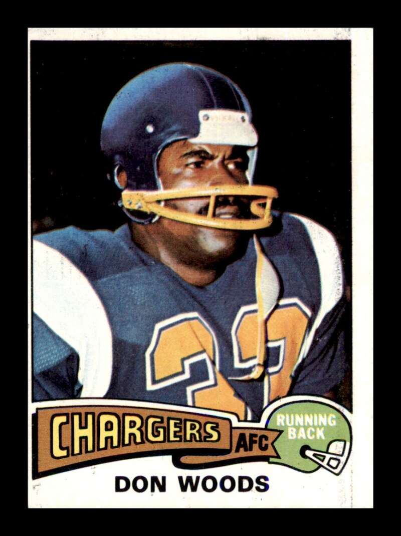 Load image into Gallery viewer, 1975 Topps Don Woods #10 Rookie RC San Diego Chargers Image 1
