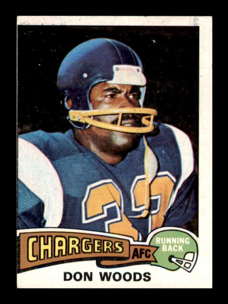 Load image into Gallery viewer, 1975 Topps Don Woods #10 Rookie RC San Diego Chargers Image 1
