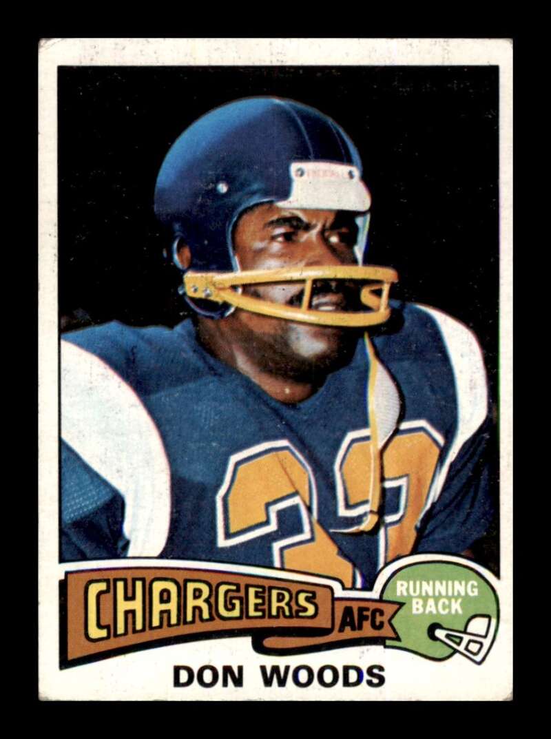 Load image into Gallery viewer, 1975 Topps Don Woods #10 Rookie RC San Diego Chargers Image 1
