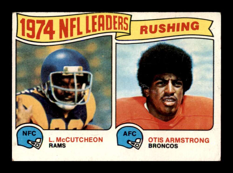 Load image into Gallery viewer, 1975 Topps Lawrence McCutcheon Otis Armstrong #1 Los Angeles Rams Denver Broncos Image 1
