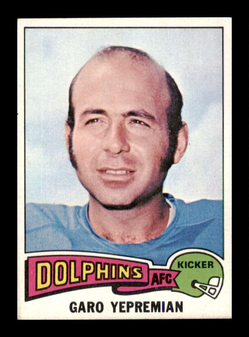 Load image into Gallery viewer, 1975 Topps Garo Yepremian #140 Miami Dolphins Image 1
