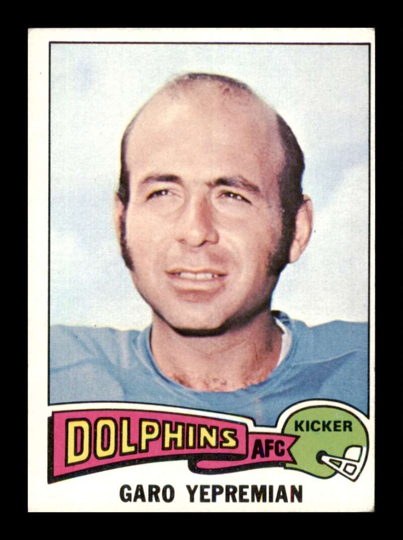 Load image into Gallery viewer, 1975 Topps Garo Yepremian #140 Miami Dolphins Image 1
