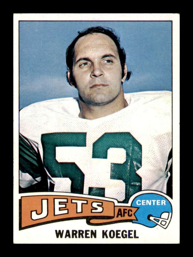 Load image into Gallery viewer, 1975 Topps Warren Koegel #339 Rookie RC New York Jets Image 1
