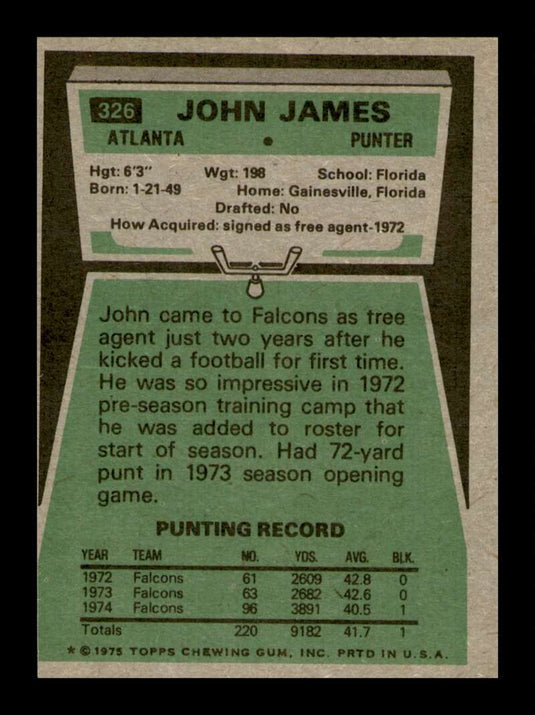 1975 Topps John James