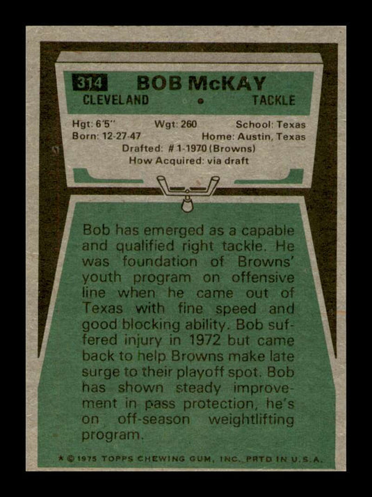 1975 Topps Bob McKay