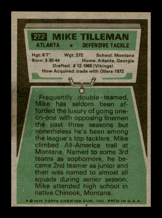 1975 Topps Mike Tilleman 