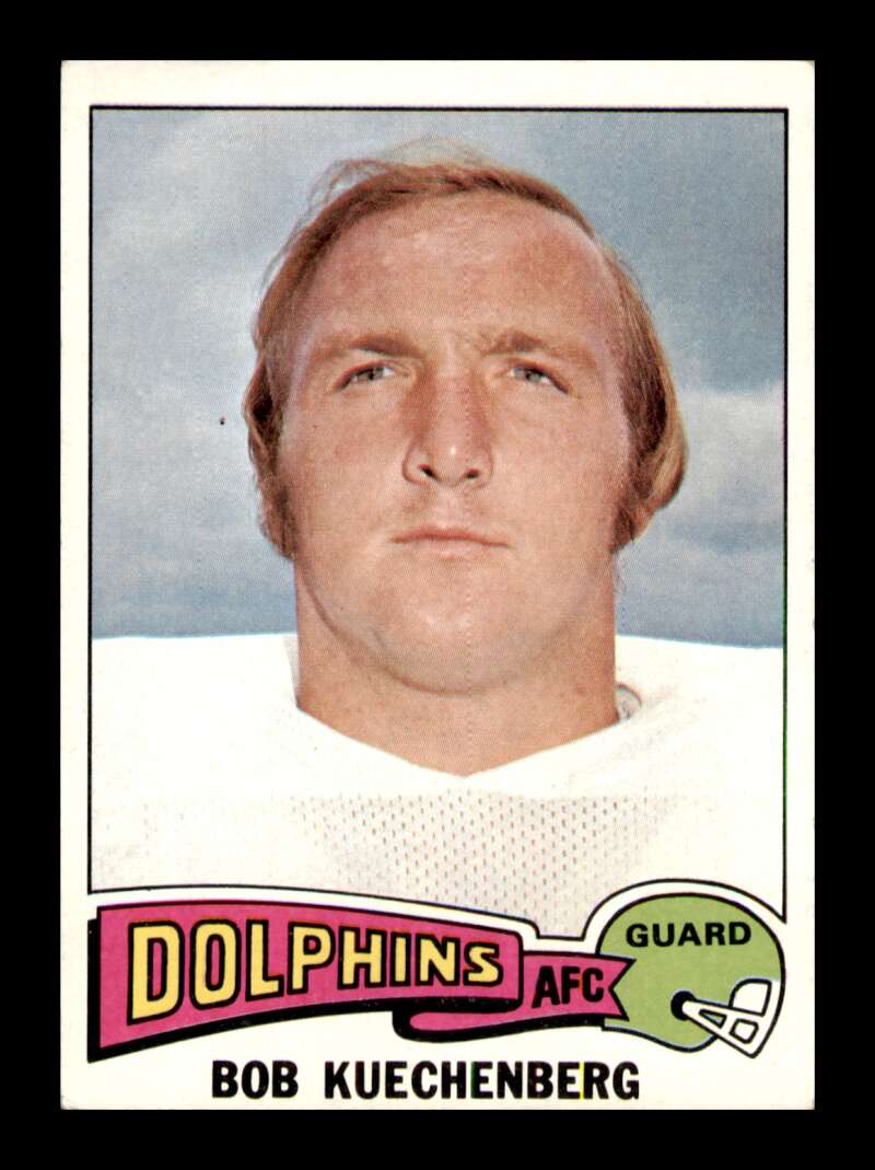 Load image into Gallery viewer, 1975 Topps Bob Kuechenberg #262 Miami Dolphins Image 1
