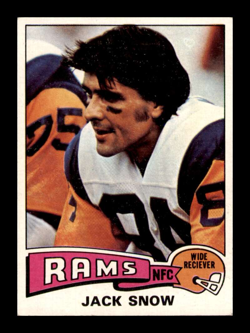 Load image into Gallery viewer, 1975 Topps Jack Snow #258 Los Angeles Rams Image 1
