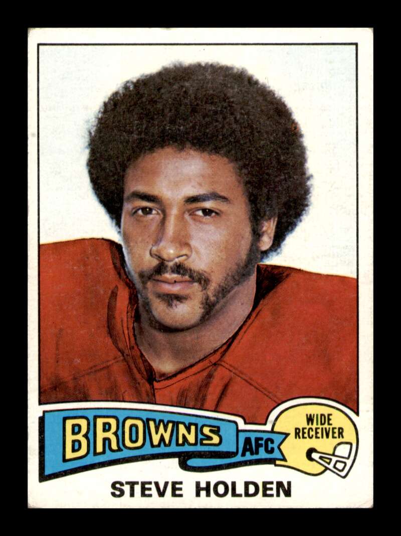 Load image into Gallery viewer, 1975 Topps Steve Holden #489 Rookie RC Cleveland Browns Image 1
