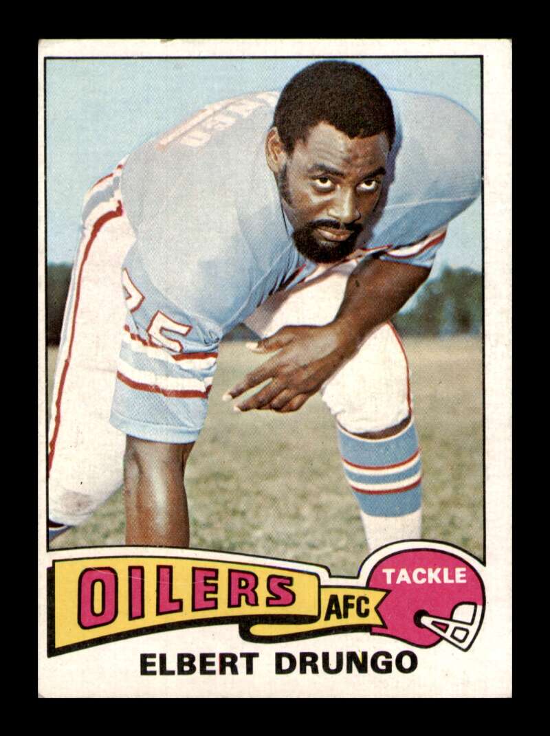 Load image into Gallery viewer, 1975 Topps Elbert Drungo #474 Houston Oilers Image 1
