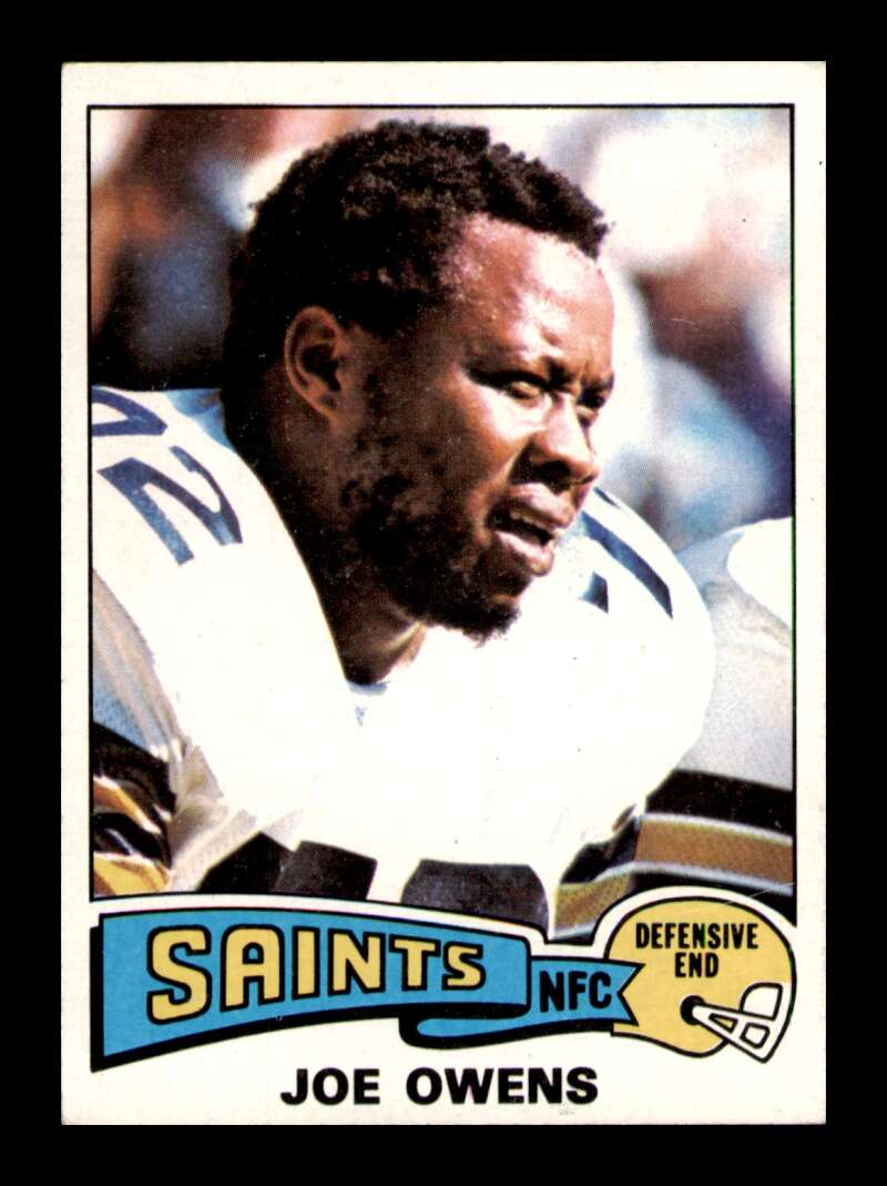 Load image into Gallery viewer, 1975 Topps Joe Owens #468 New Orleans Saints Image 1
