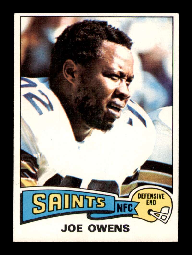 Load image into Gallery viewer, 1975 Topps Joe Owens #468 New Orleans Saints Image 1
