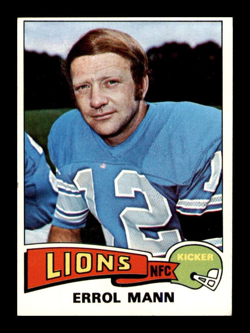 Load image into Gallery viewer, 1975 Topps Errol Mann #421 Detroit Lions Image 1
